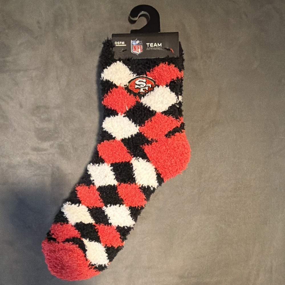 49ers San Francisco OSFM Socks NFL Football Team Apparel SUPER Soft